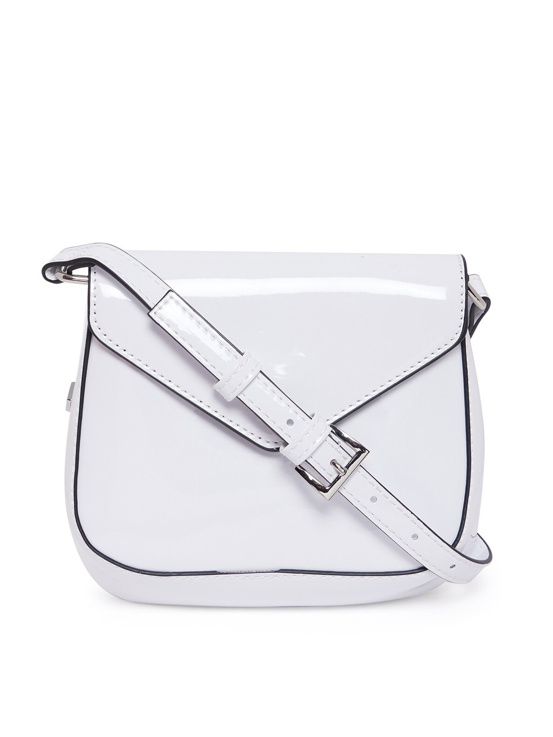 

Call It Spring Women White PU Shopper Sling Bag