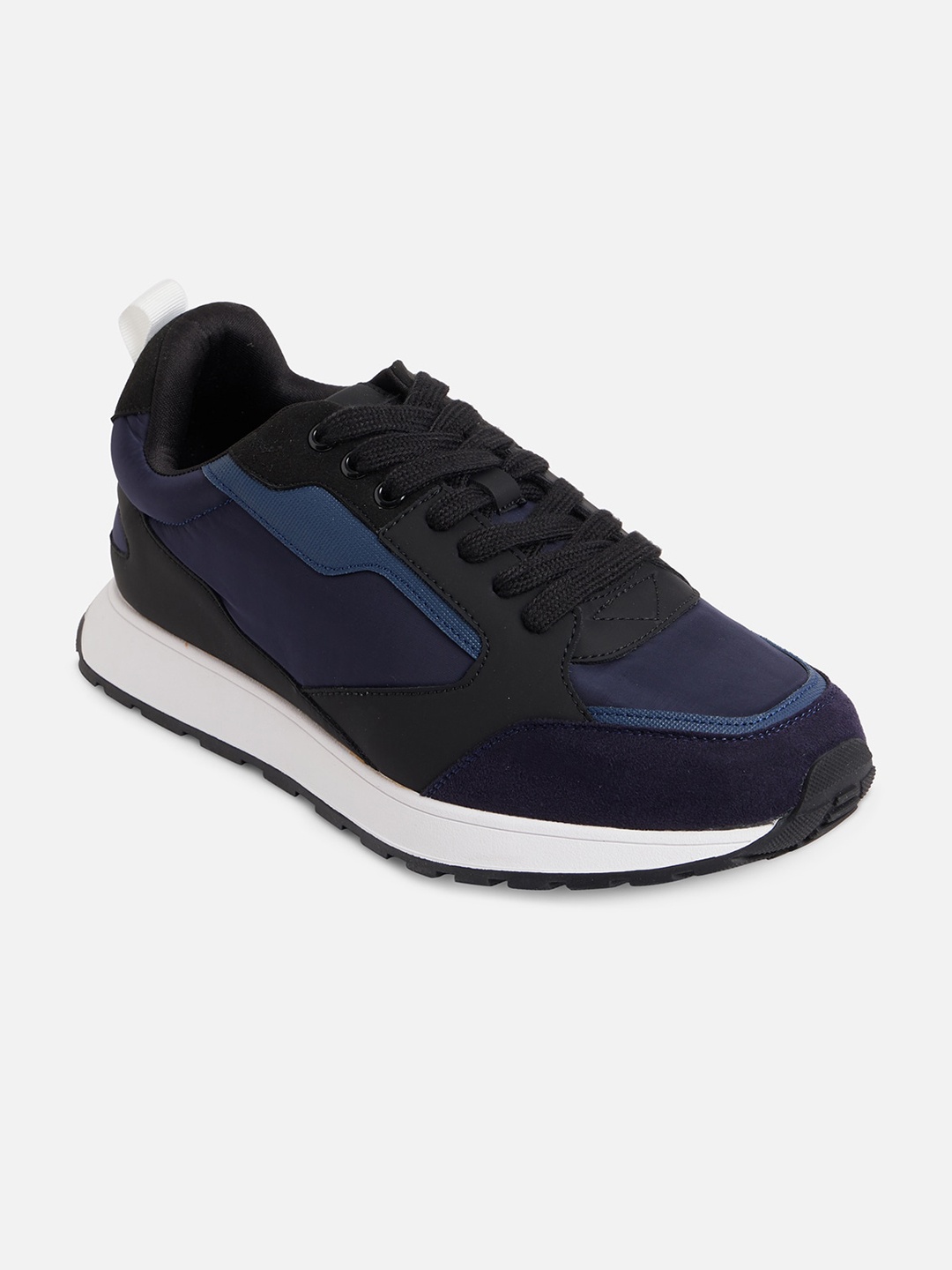 

Call It Spring Men Black & Blue Colourblocked Sneakers