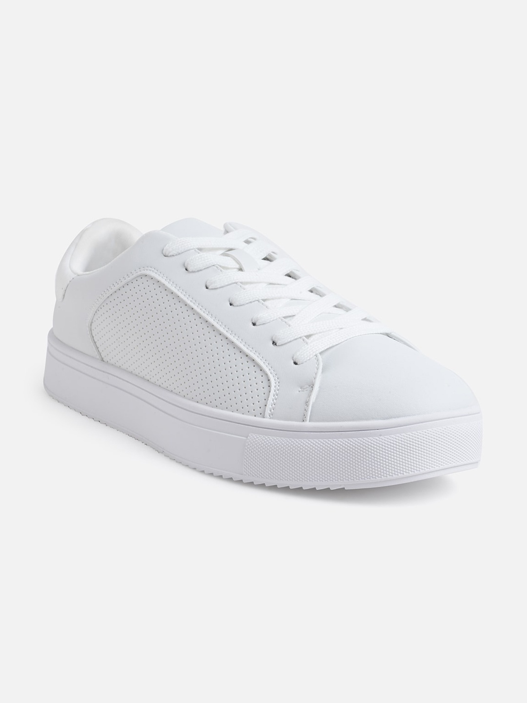 

Call It Spring Men White Perforations Sneakers
