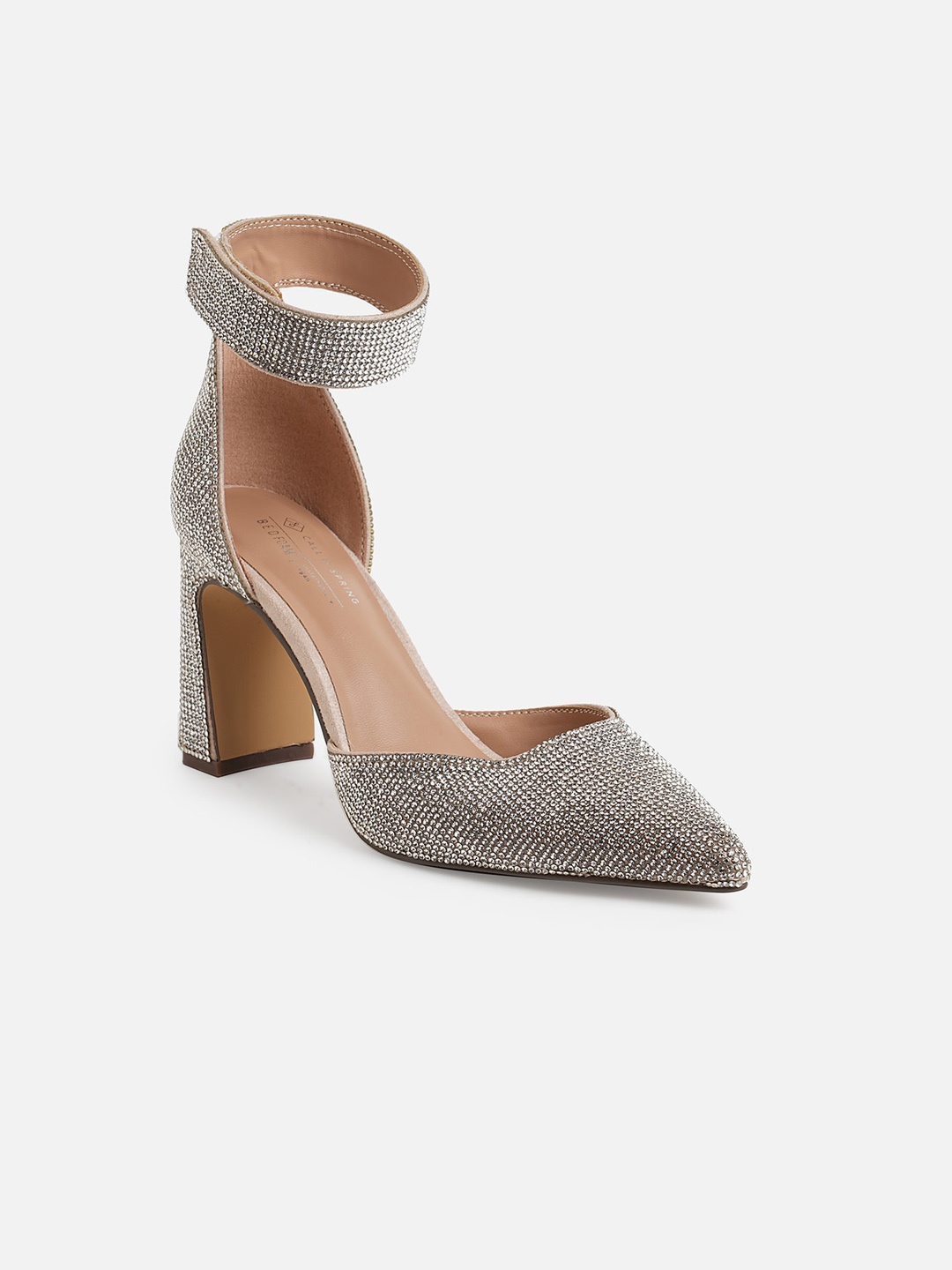 

Call It Spring Silver-Toned PU Block Block