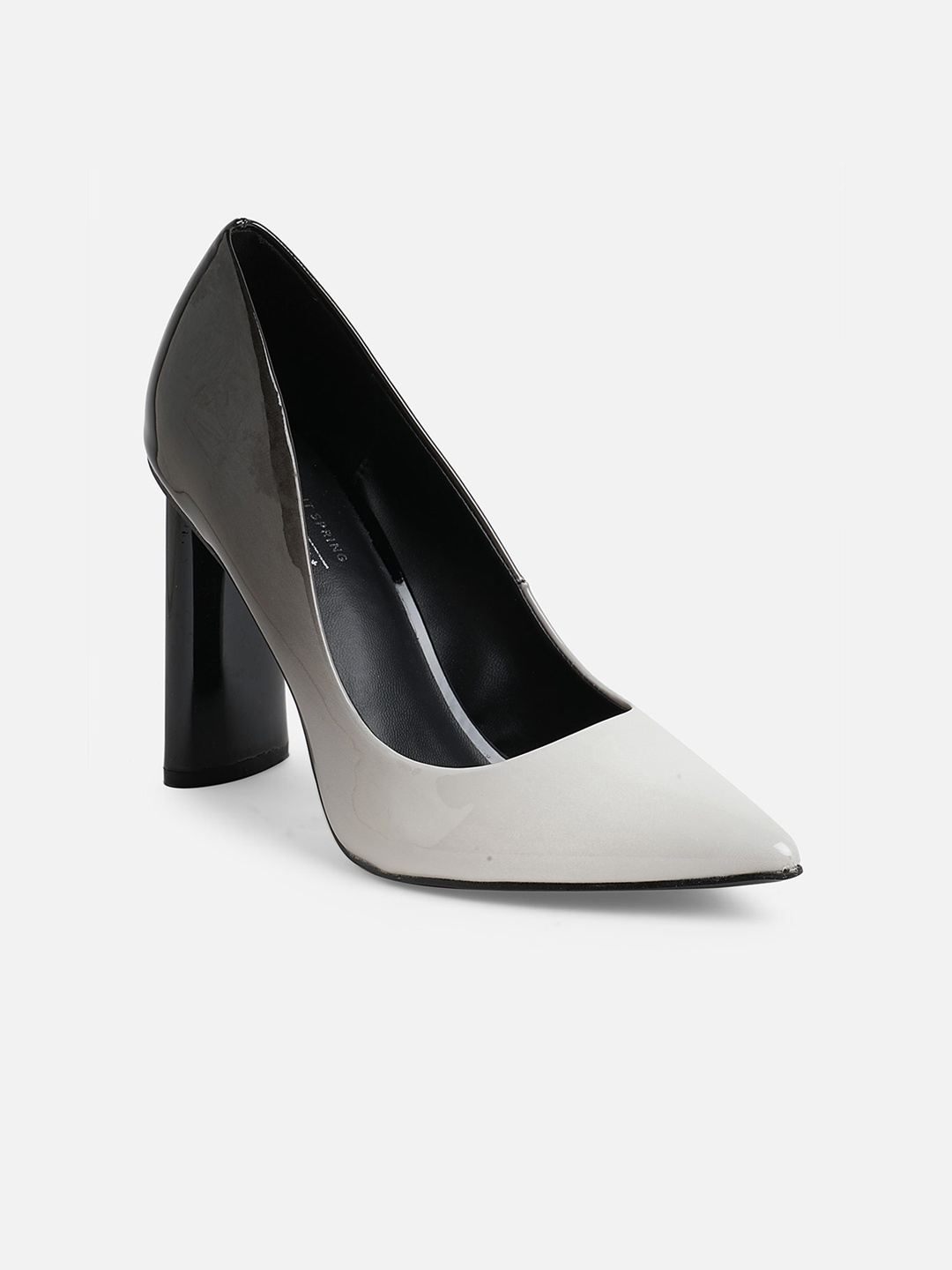 

Call It Spring Women Black & White Block Pumps