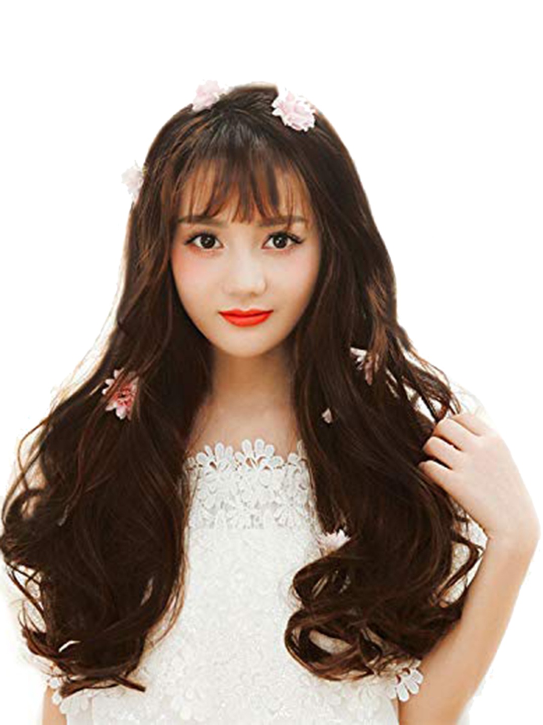 

CHRONEX Brown 5 Clips Based Curly Hair Extension