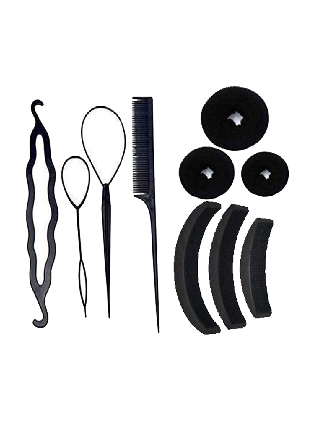 

CHRONEX Set Of 9 Black Hair Extension