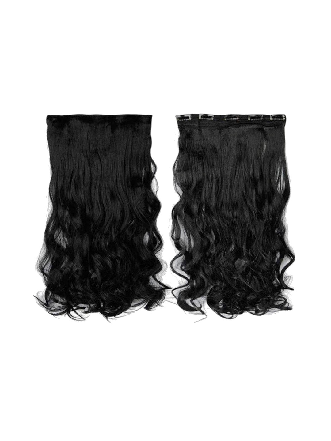 

CHRONEX Black 5 Clips Based Curly Hair Extension - 150gm