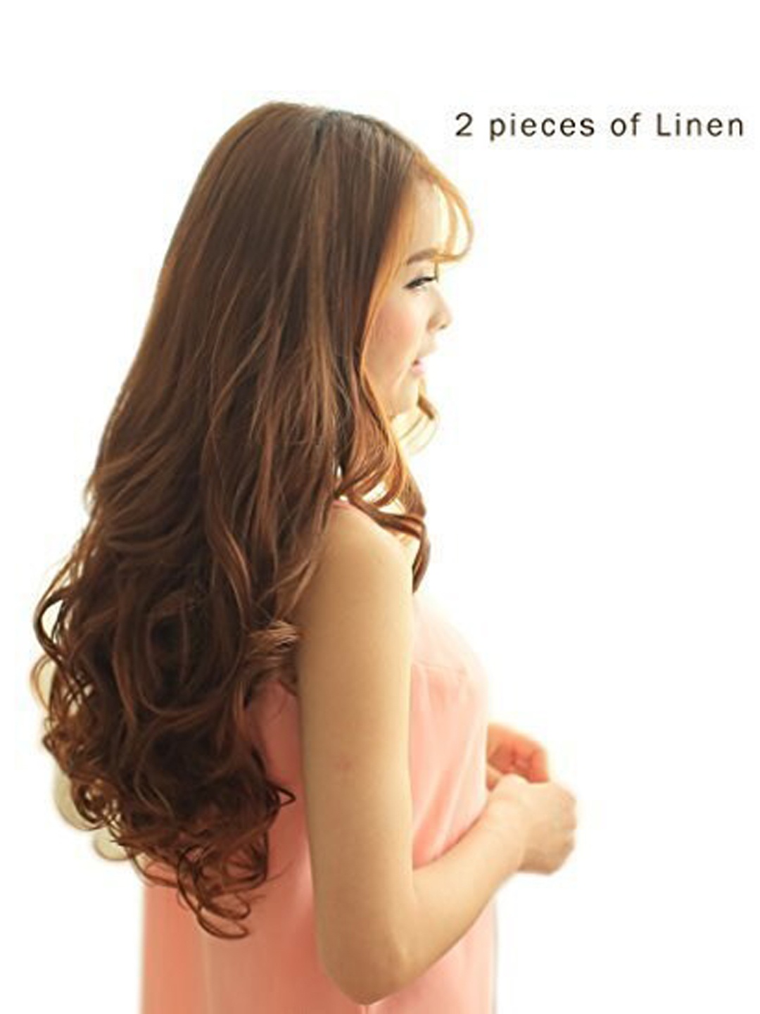 

CHRONEX Set of 5 24" Dark Brown Clips Based Curly Synthetic Hair Extension