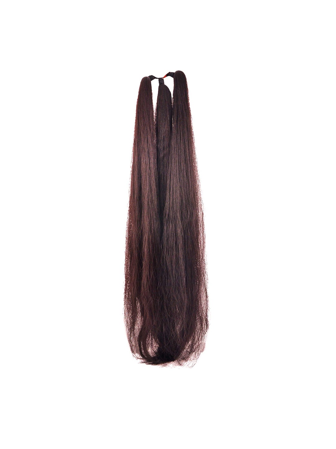 

CHANDERKASH Women Natural Brown 24" Long Synthetic Nylon Hair Parandi Braid Extension, Black