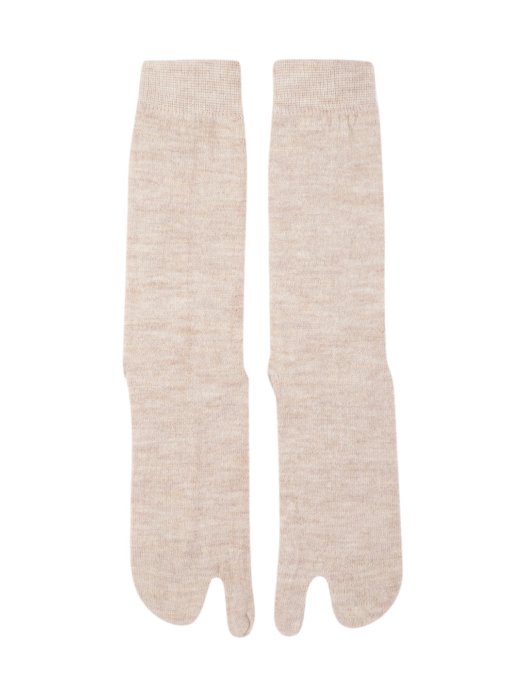 

Kosha Women Nudel-Coloured Solid Above Ankle Merino Wool Toe Socks, Nude