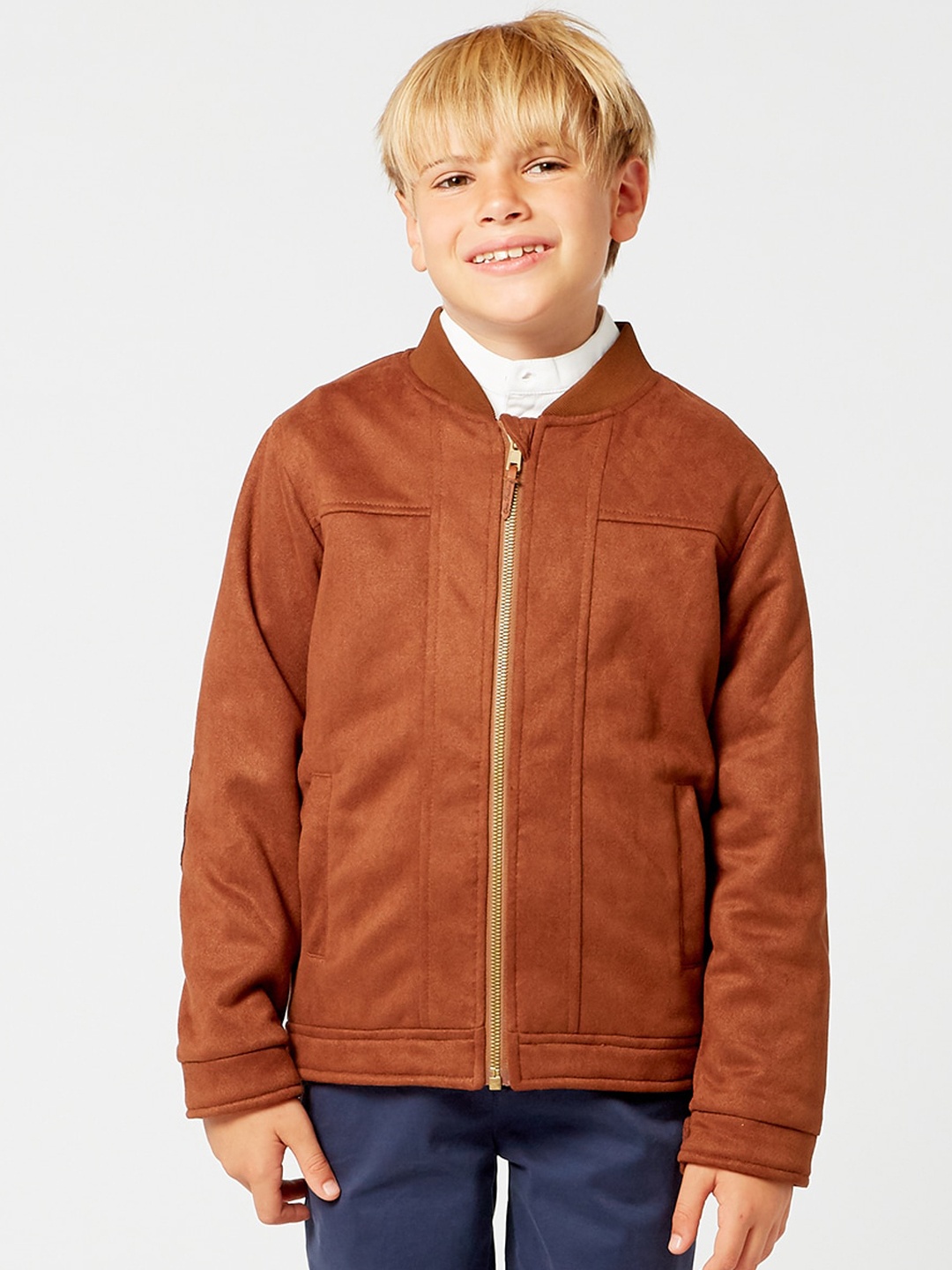 

One Friday Boys Brown Bomber Jacket