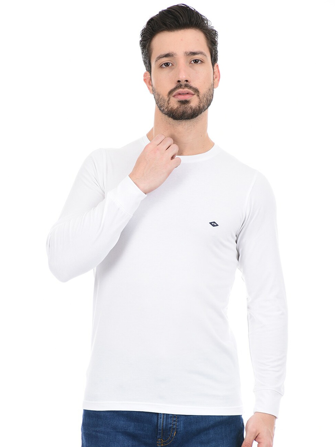

Cloak & Decker by Monte Carlo Men White Cotton T-shirt