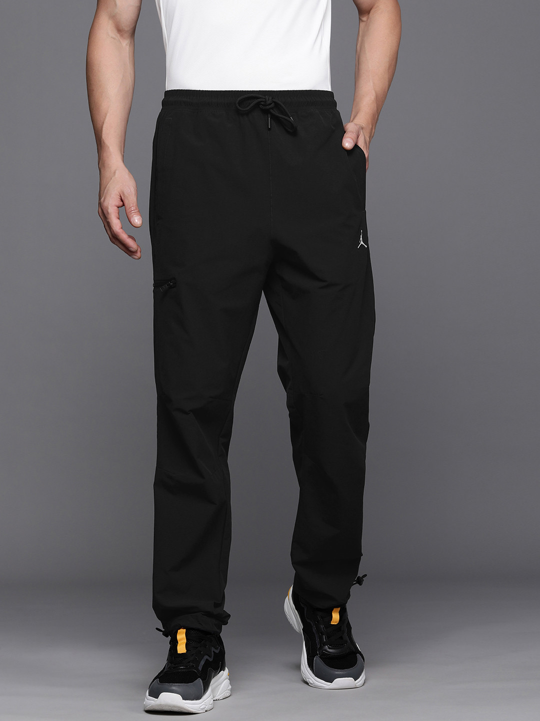 

Nike Men Black Solid Jordan Essentials Track Pants