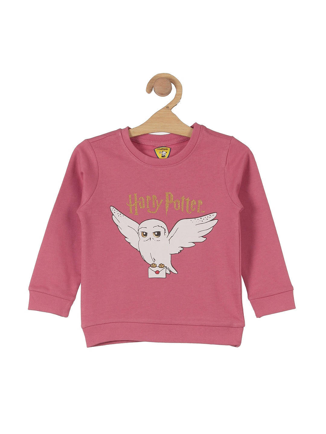 

Lil Lollipop Unisex Kids Pink Printed Sweatshirt