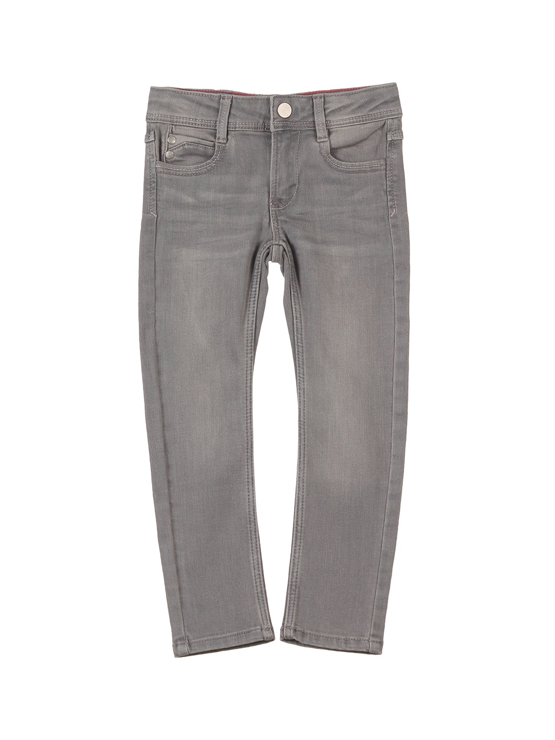 

Lil Lollipop Boys Grey Slim Fit Light Fade Stretchable Jeans