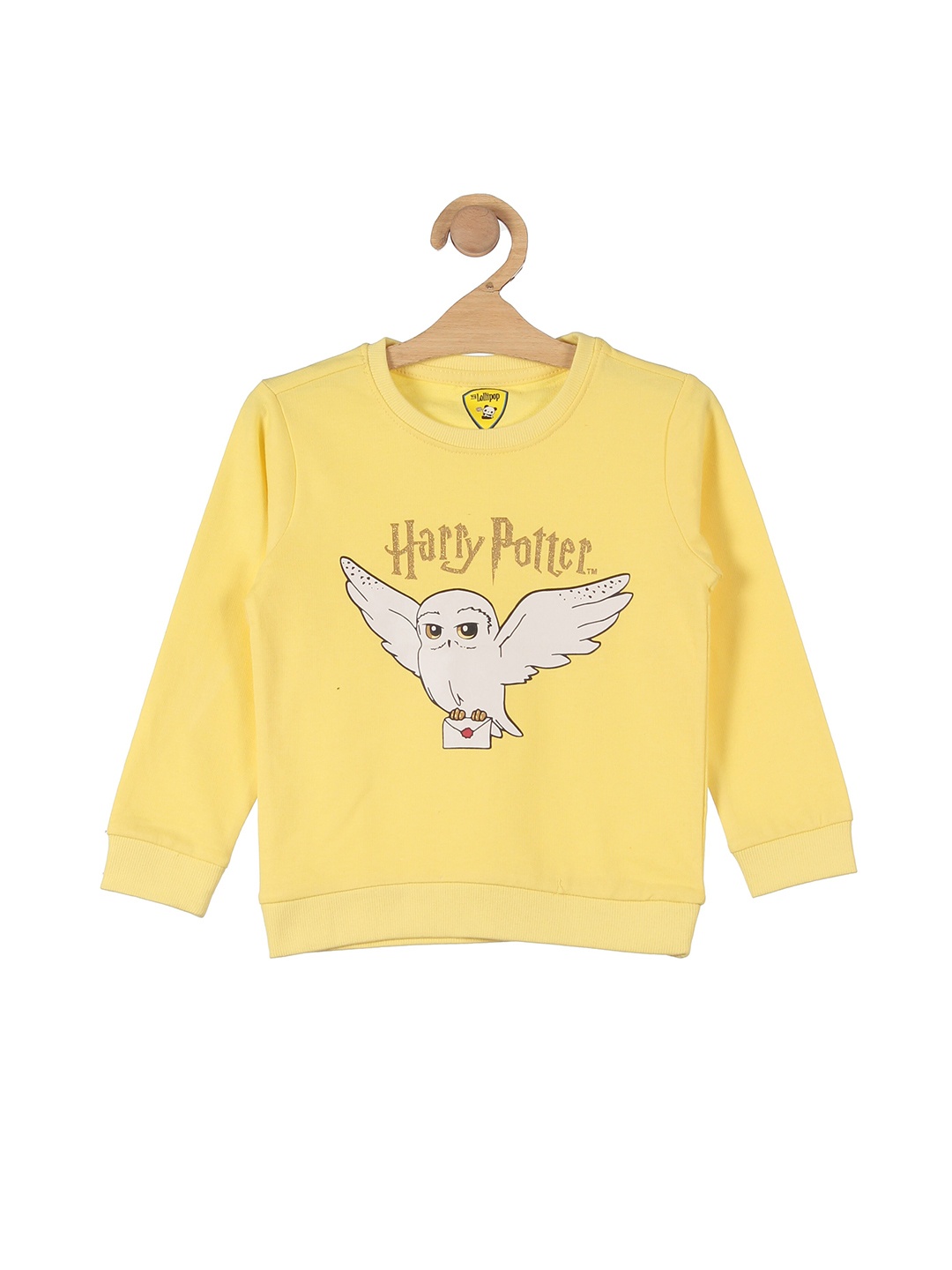 

Lil Lollipop Kids Yellow Printed Sweatshirt