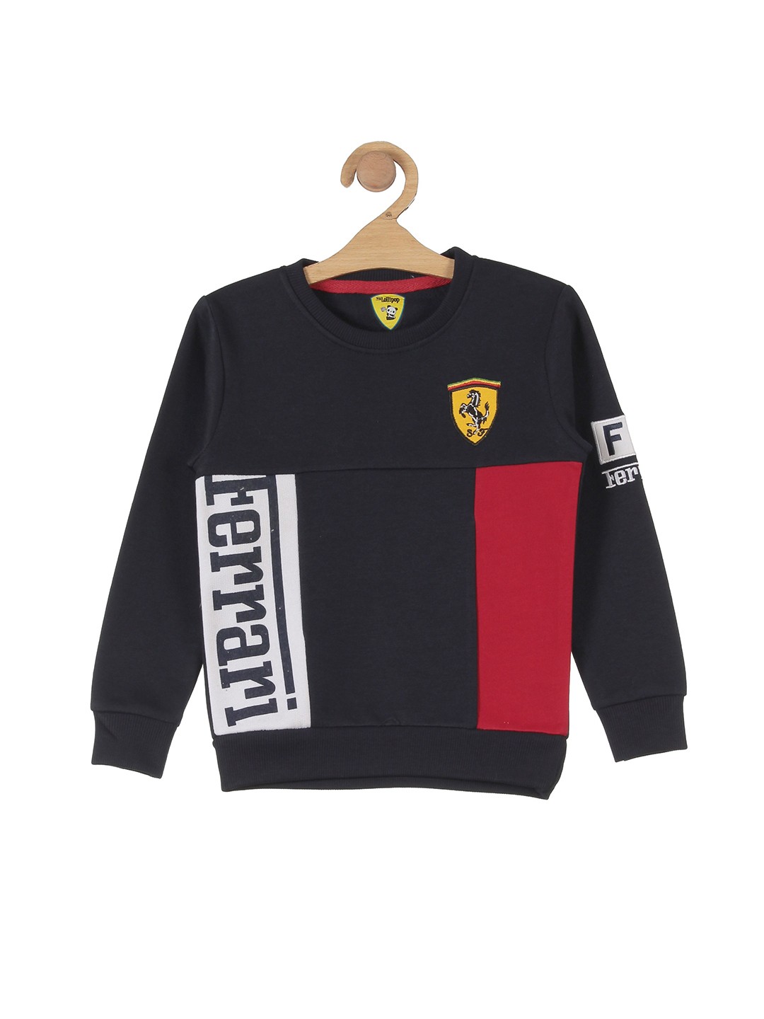 

Lil Lollipop Unisex Kids Navy Blue Printed Sweatshirt