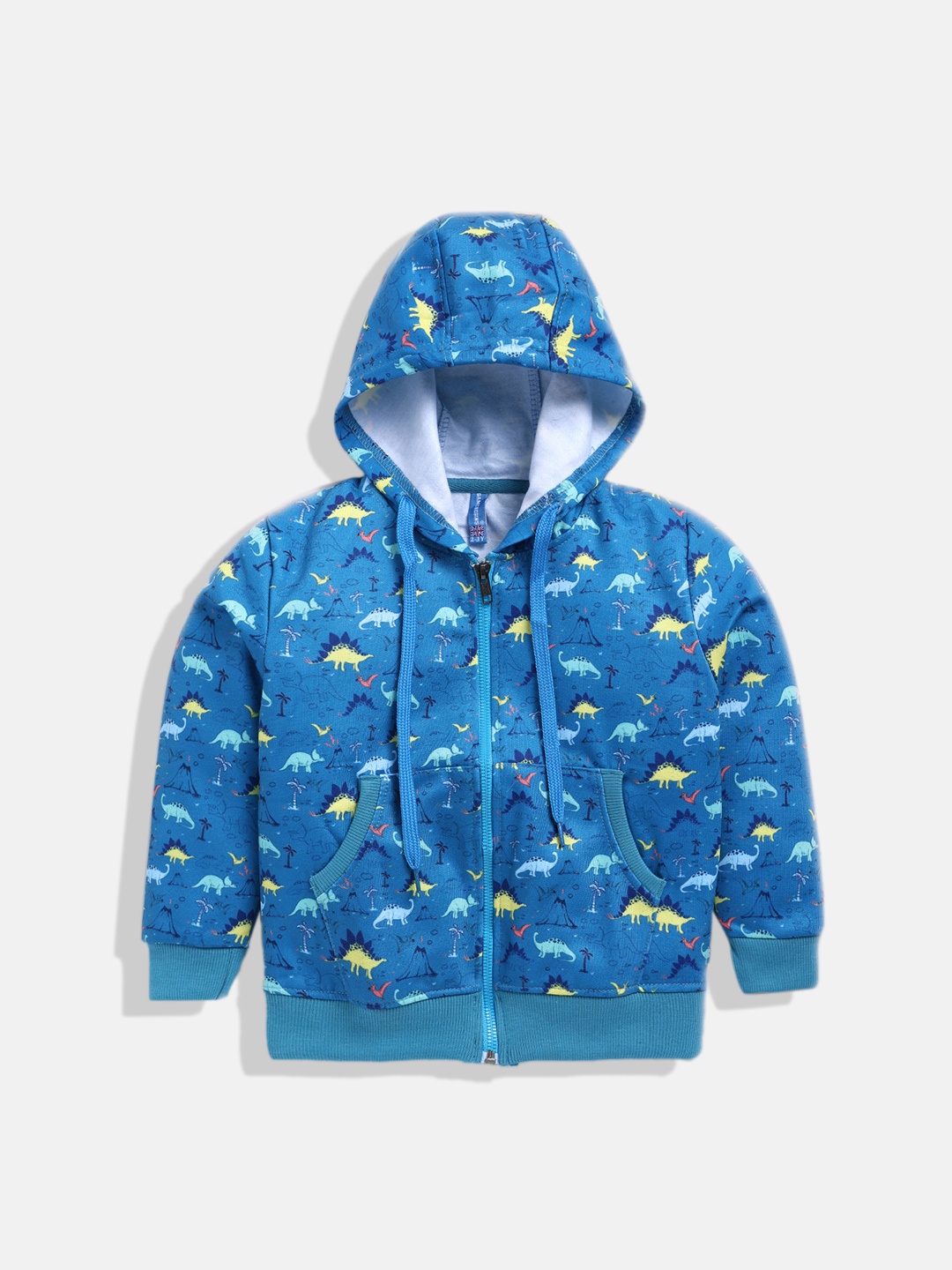 

GAME BEGINS Boys Printed Hooded Premium Cotton Sweatshirt, Blue