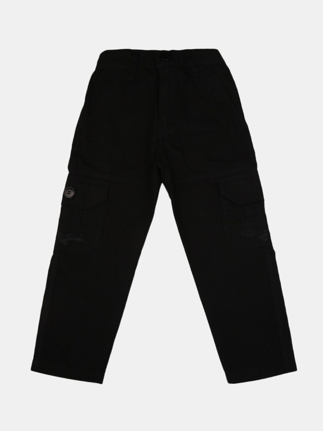 

V-Mart Boys Black Easy Wash Cargos Trousers