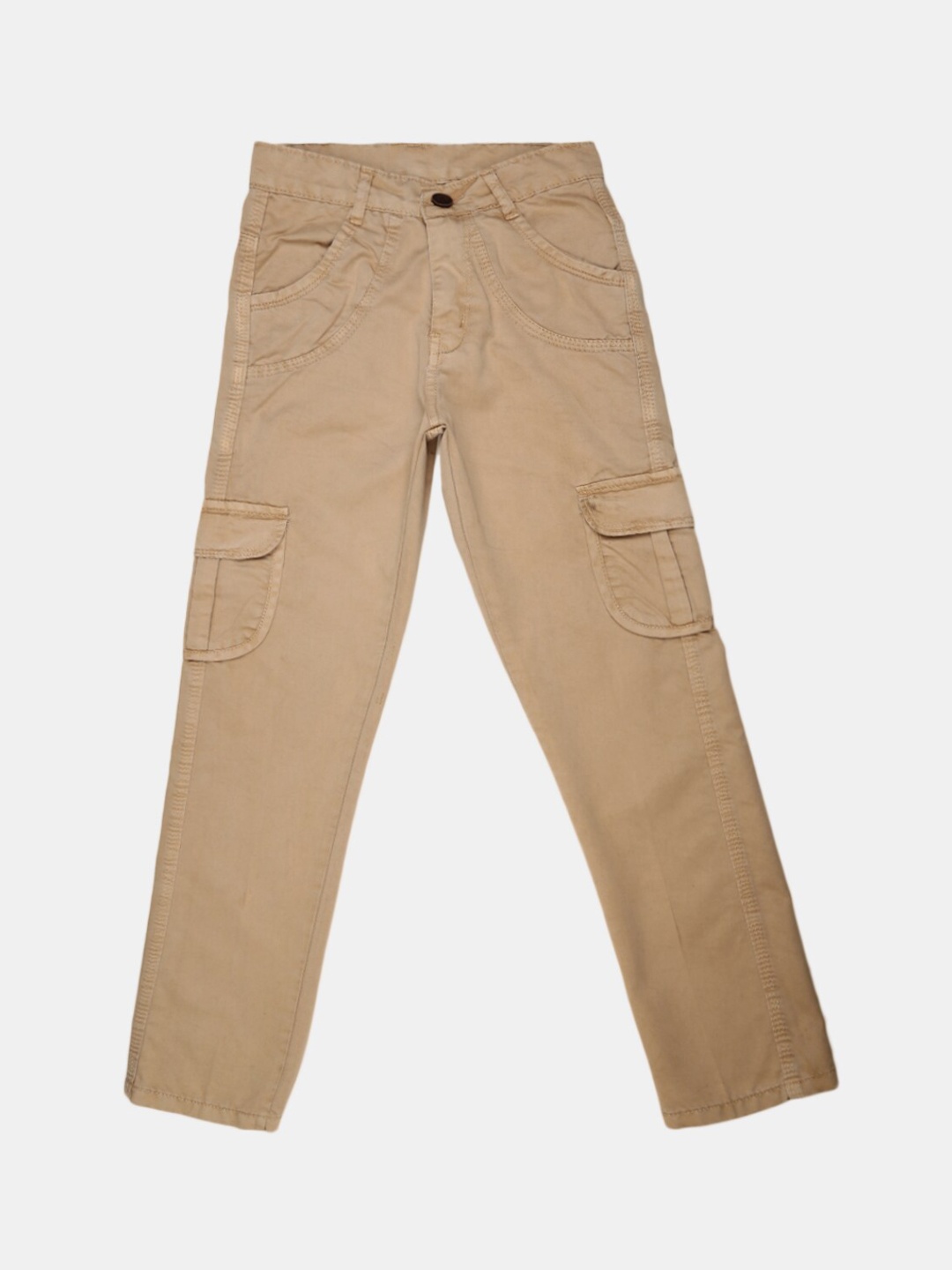 

V-Mart Boys Beige Easy Wash Cargos Trousers