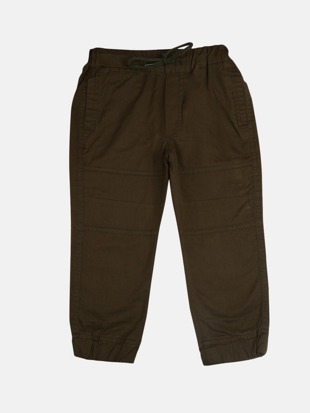 

V-Mart Boys Olive Green Easy Wash Cotton Joggers