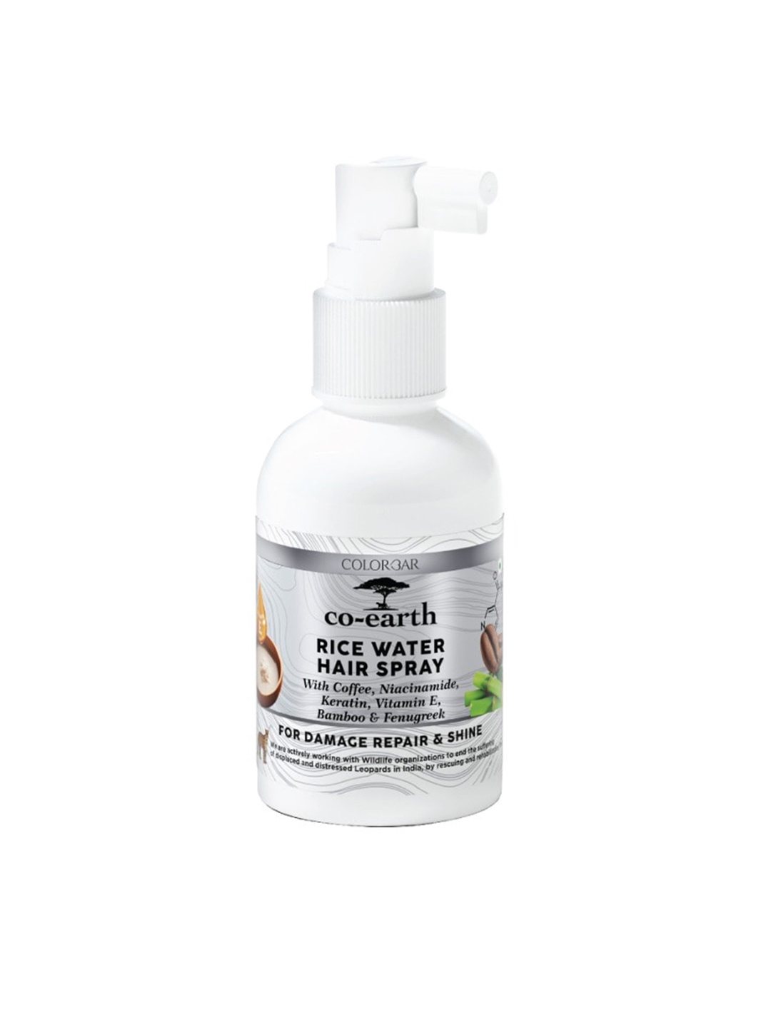 

Colorbar Co-Earth Rice Water Hair Spray 100 ml, White