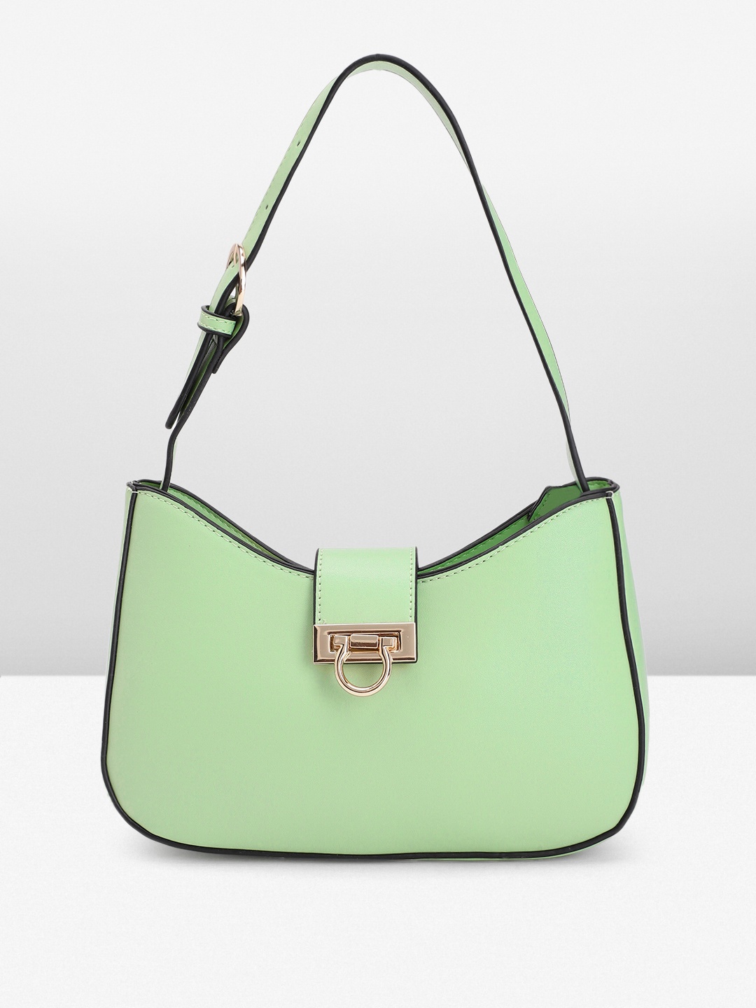 

Mast & Harbour Women Solid Hobo Bag, Green