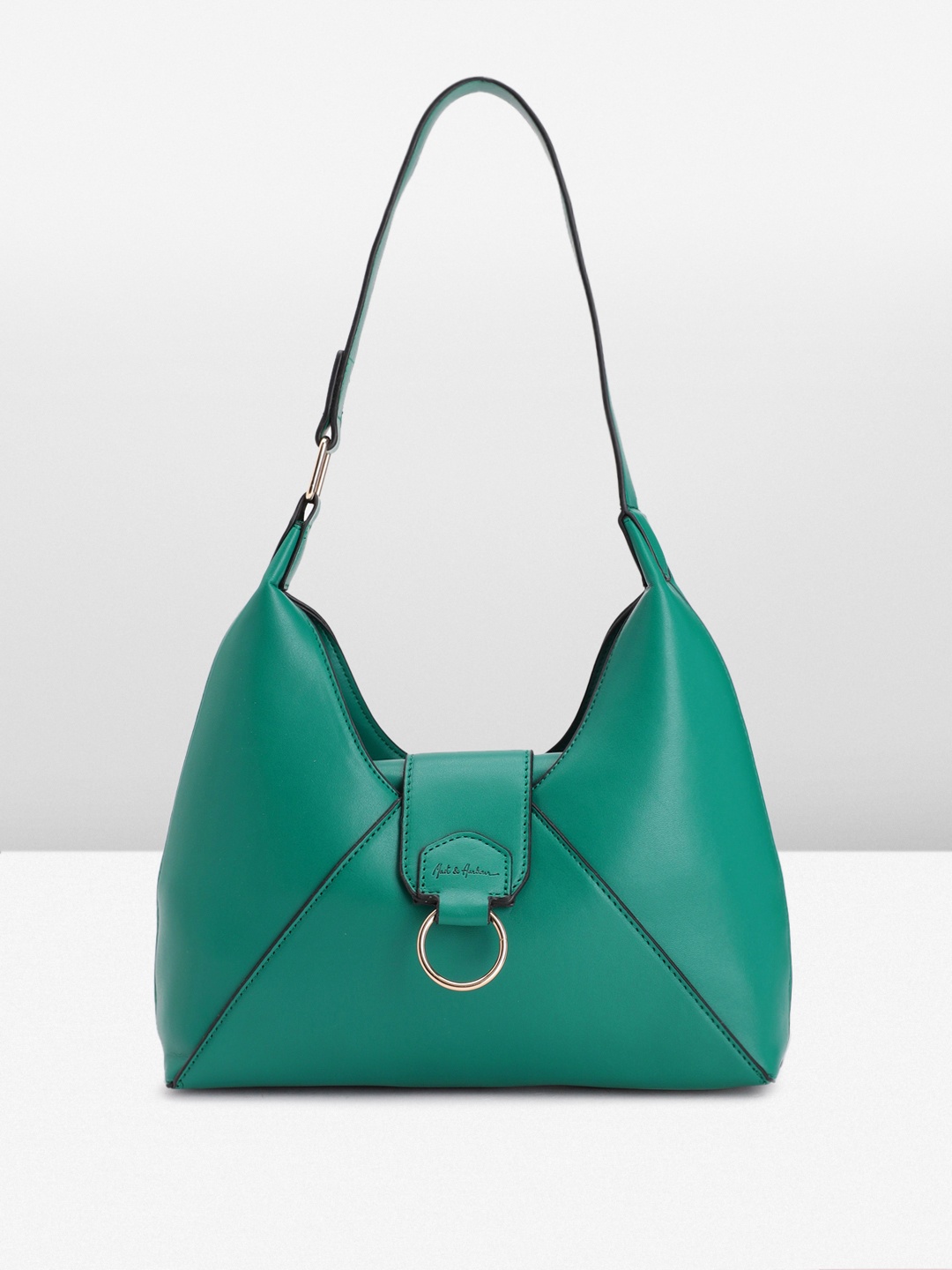 

Mast & Harbour Women Solid Hobo Bags, Green