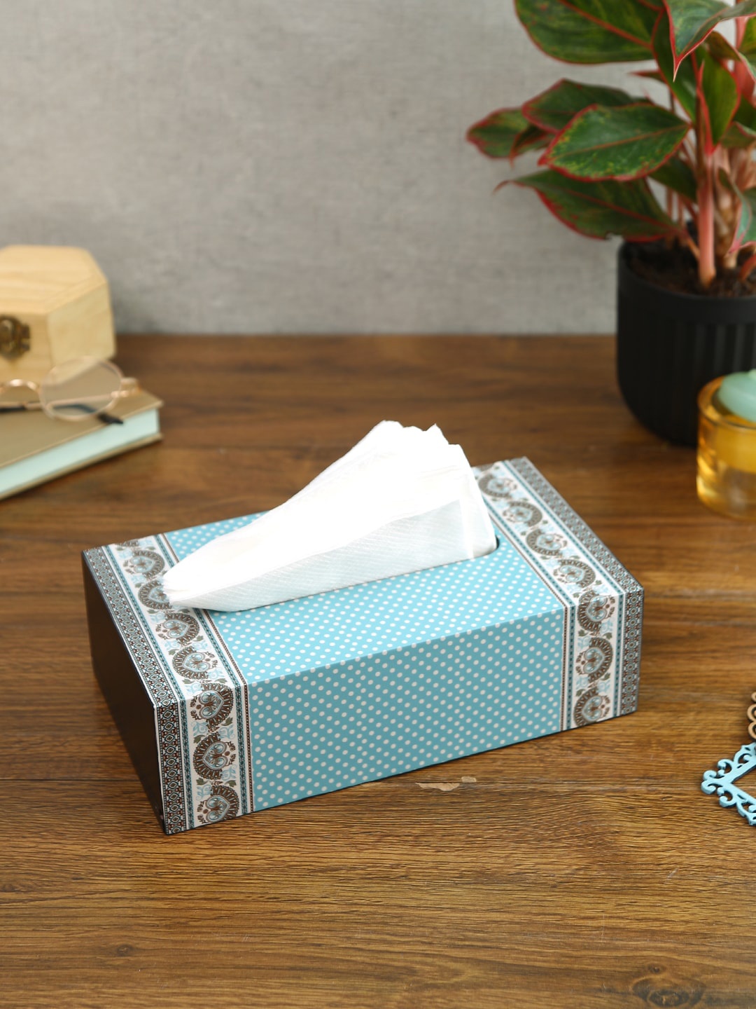 

Reinvention Factory Printed Tissue Holder, Black