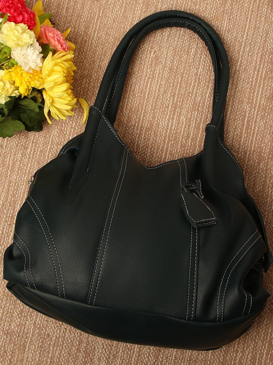 

Fostelo Blue Structured Hobo Bag