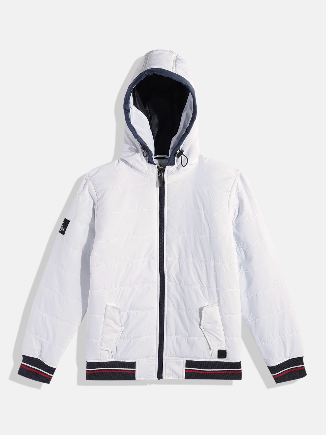 

WROGN YOUTH Boys White Solid Puffer Jacket