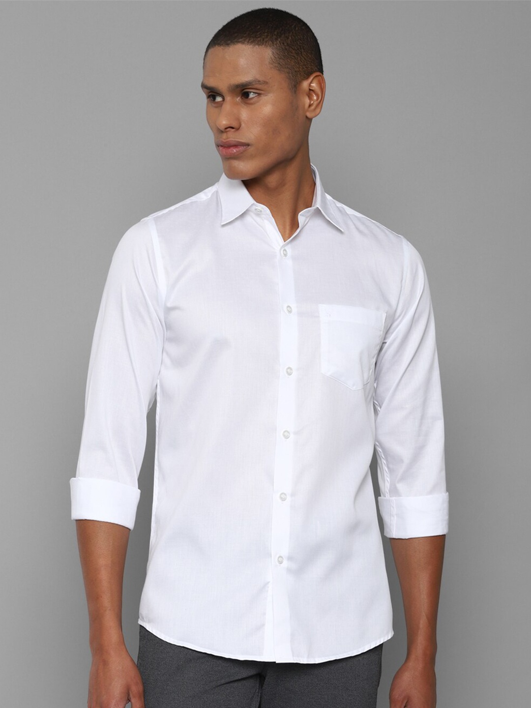 

Allen Solly Men White Slim Fit Cotton Casual Shirt