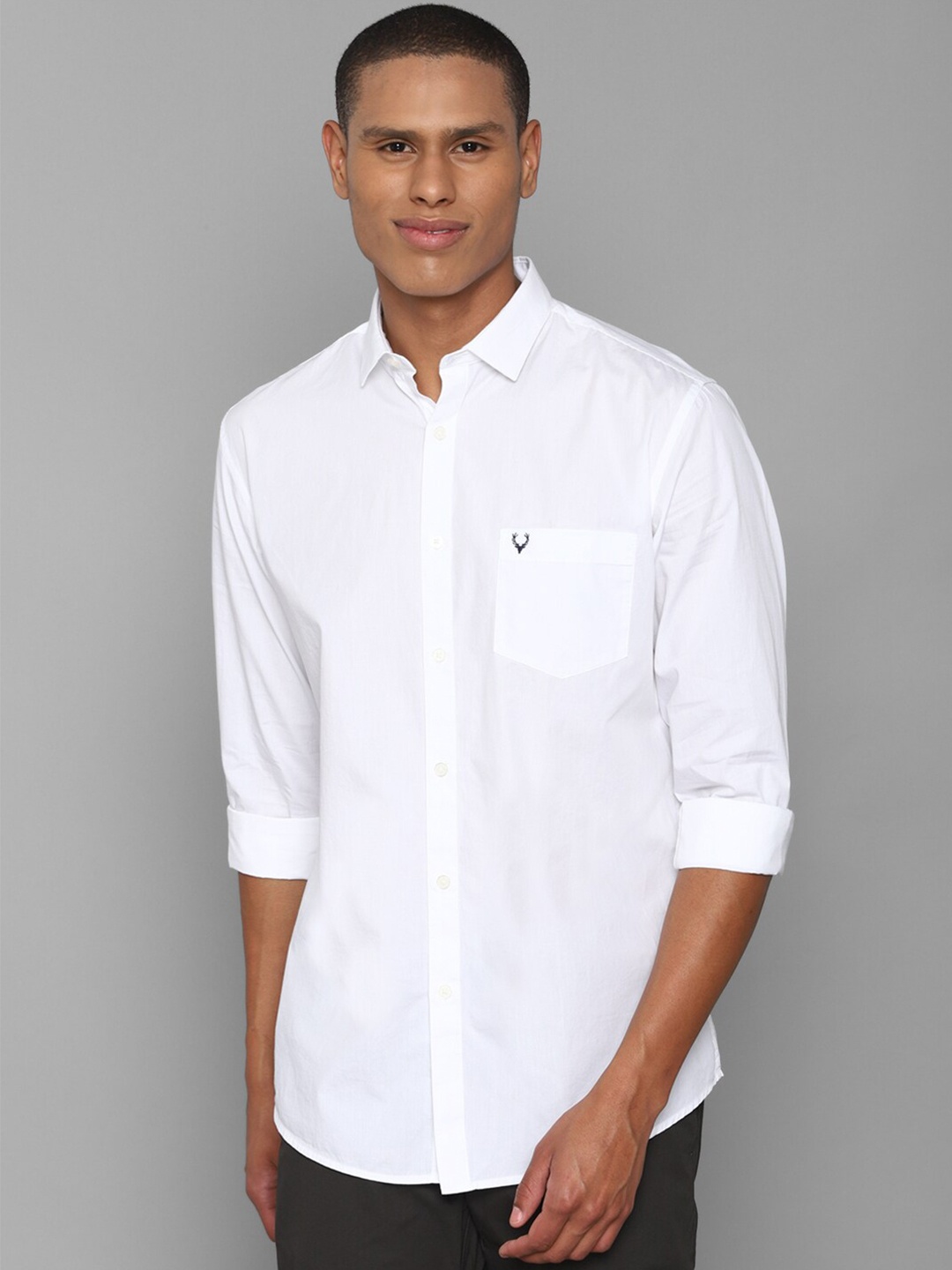 

Allen Solly Men White Slim Fit Casual Shirt