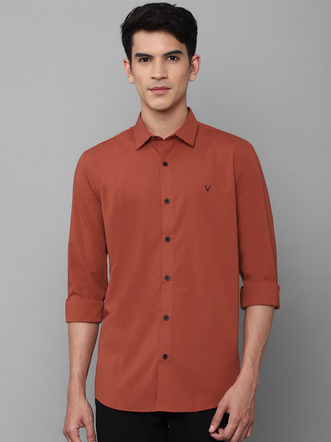 

Allen Solly Men Orange Slim Fit Casual Shirt