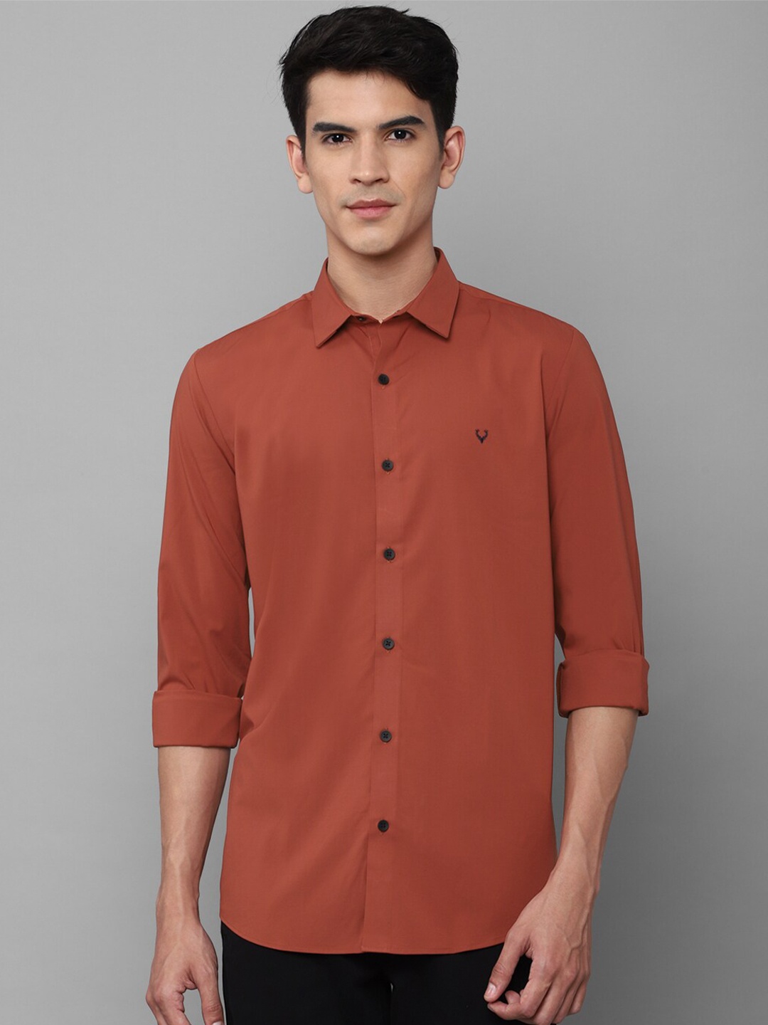 

Allen Solly Men Orange Slim Fit Casual Shirt