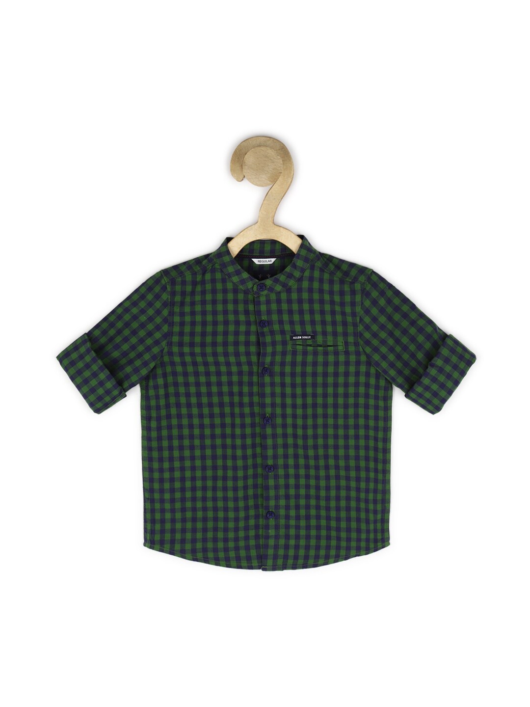 

Allen Solly Junior Boys Green Checked Casual Shirt