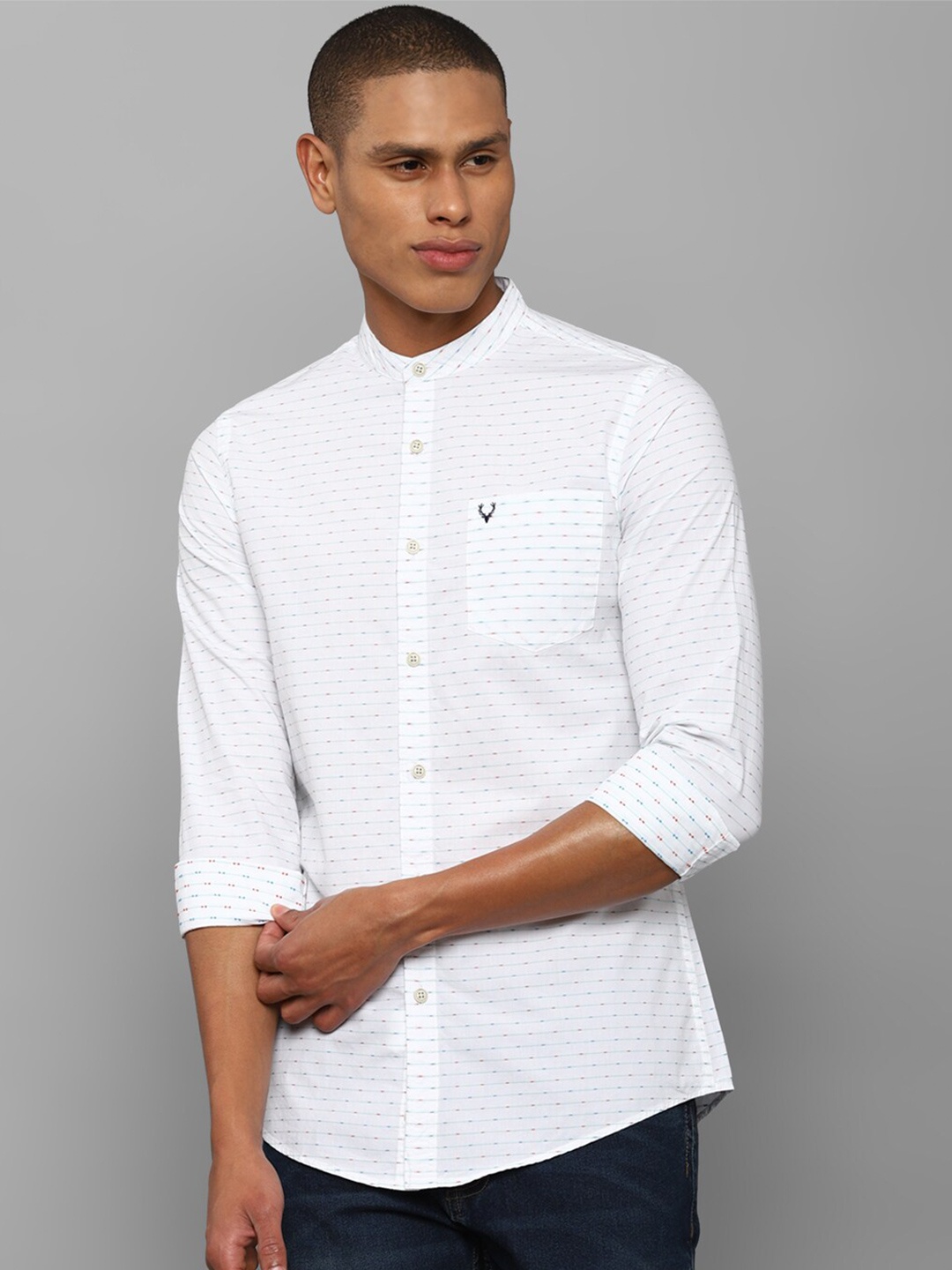 

Allen Solly Sport Men White Printed Casual Shirt