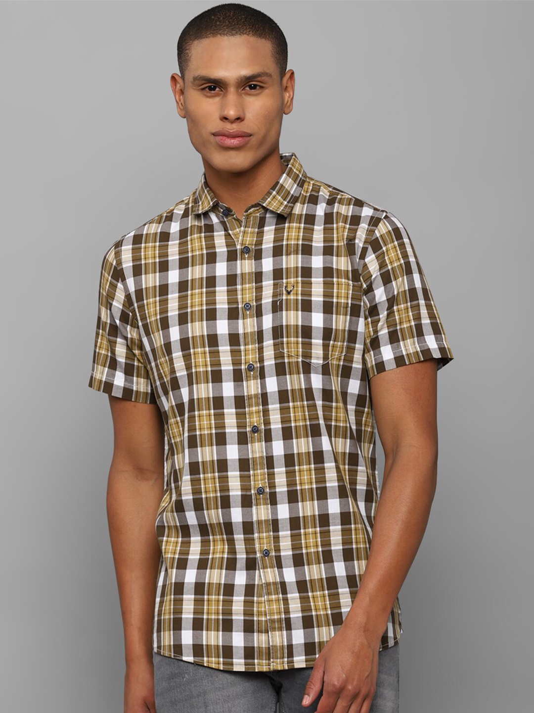 

Allen Solly Sport Men Multicoloured Tartan Checks Checked Casual Shirt, Multi