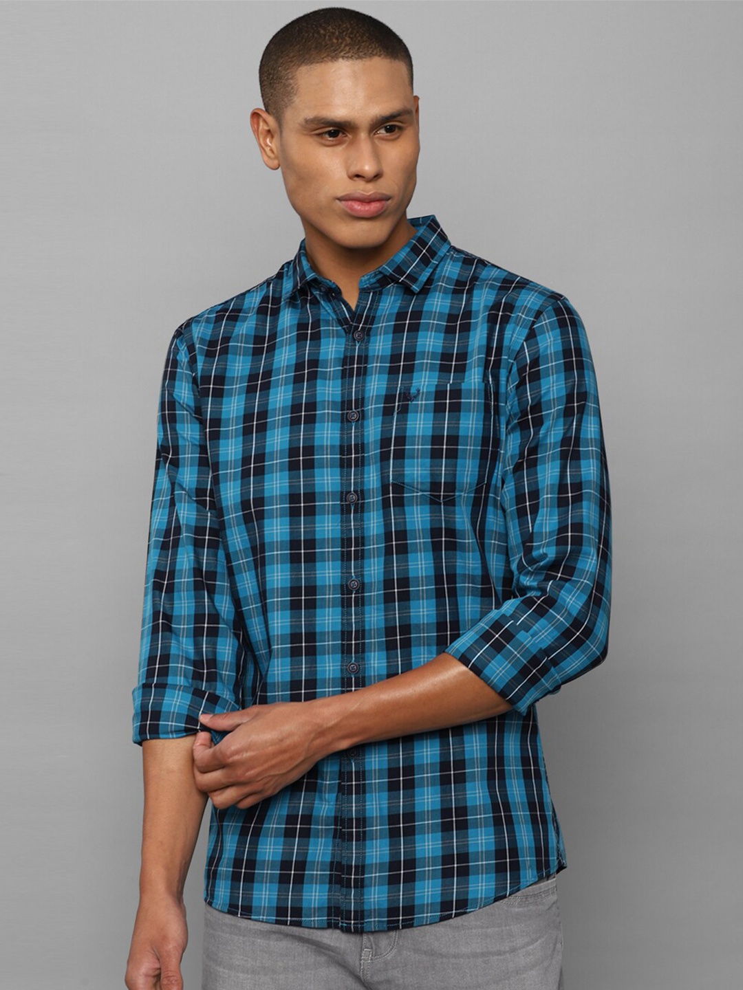 

Allen Solly Sport Men Multicoloured Tartan Checks Checked Casual Shirt, Multi