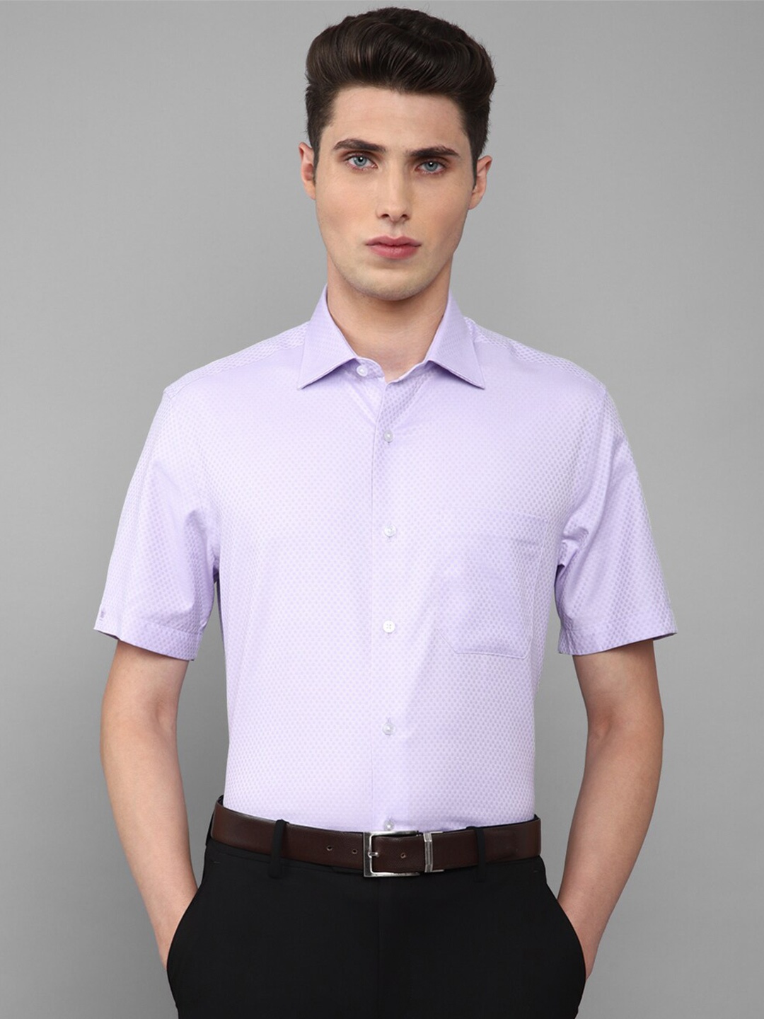 

Louis Philippe Men Purple Slim Fit Formal Shirt