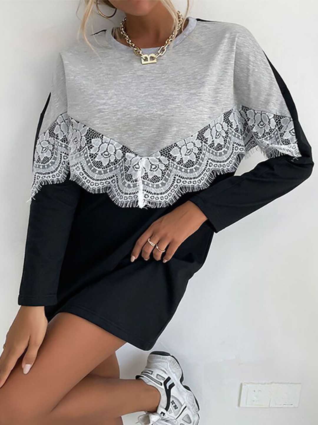 

StyleCast Grey A-Line Dress