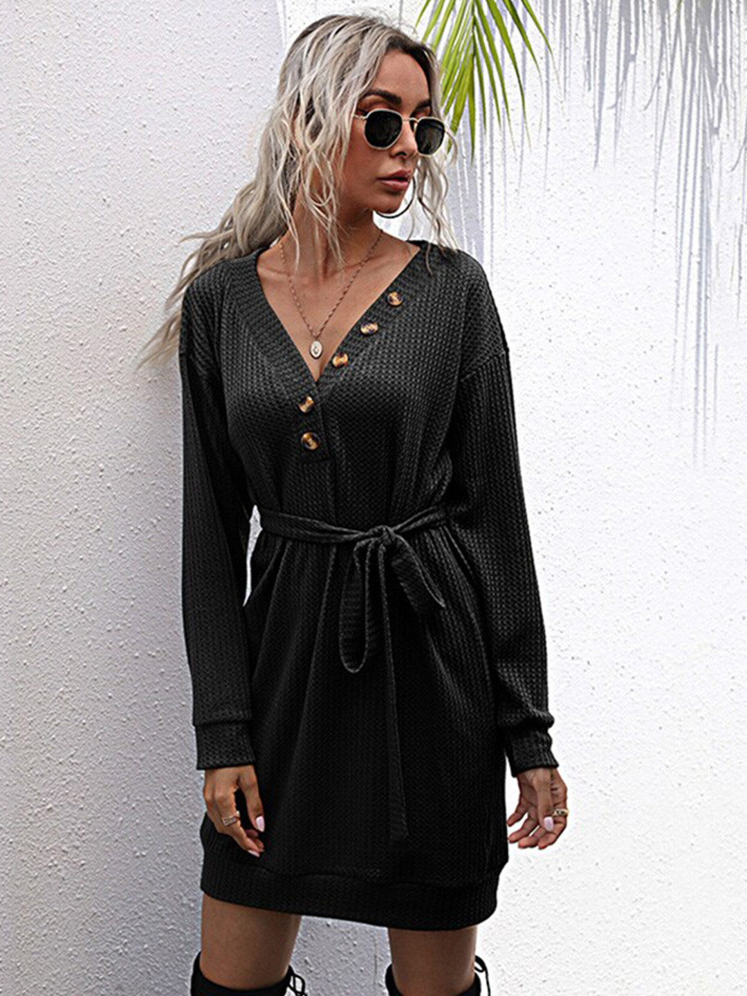 

StyleCast Black A-Line Dress
