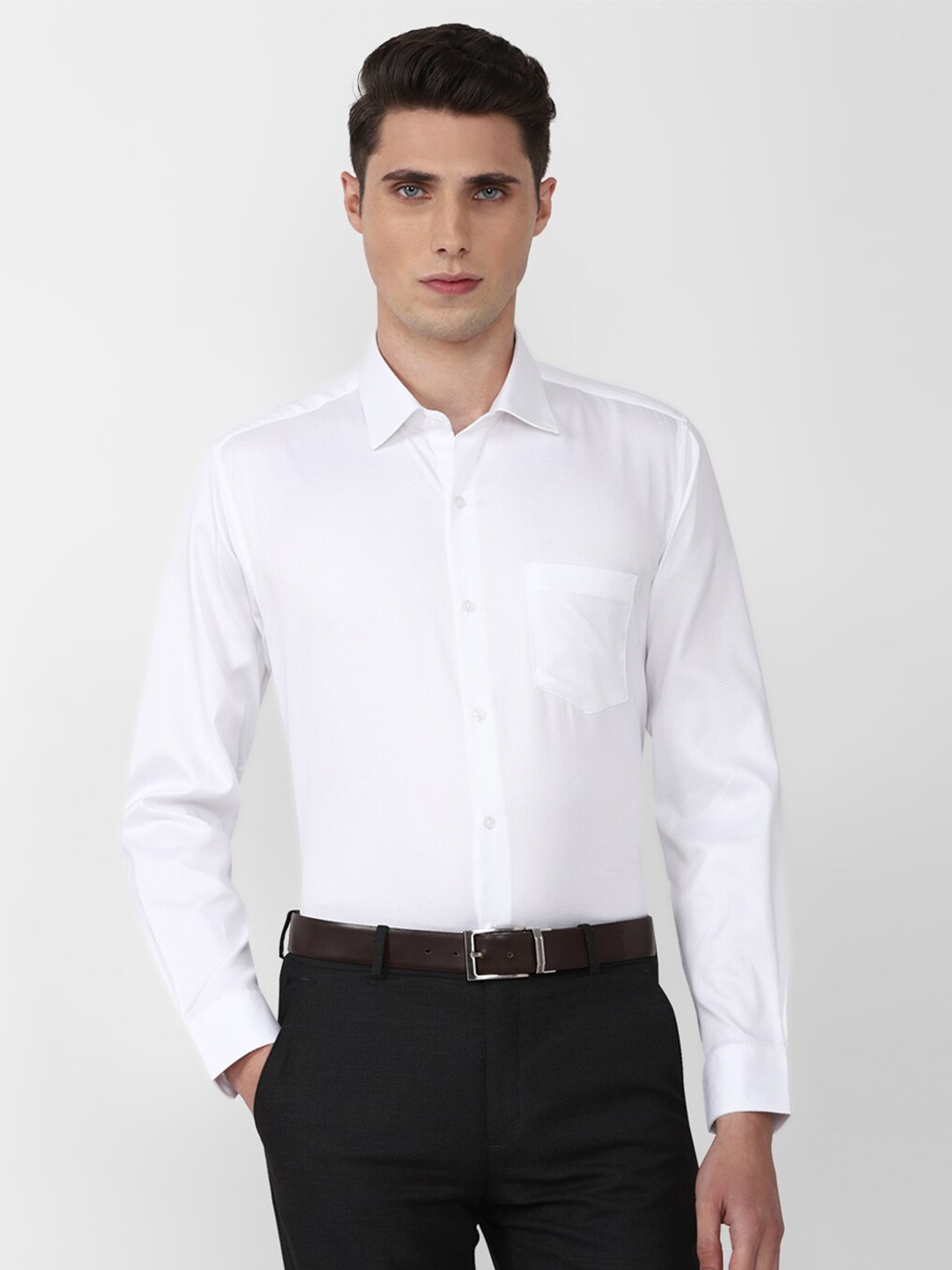 

Van Heusen Men White Formal Shirt
