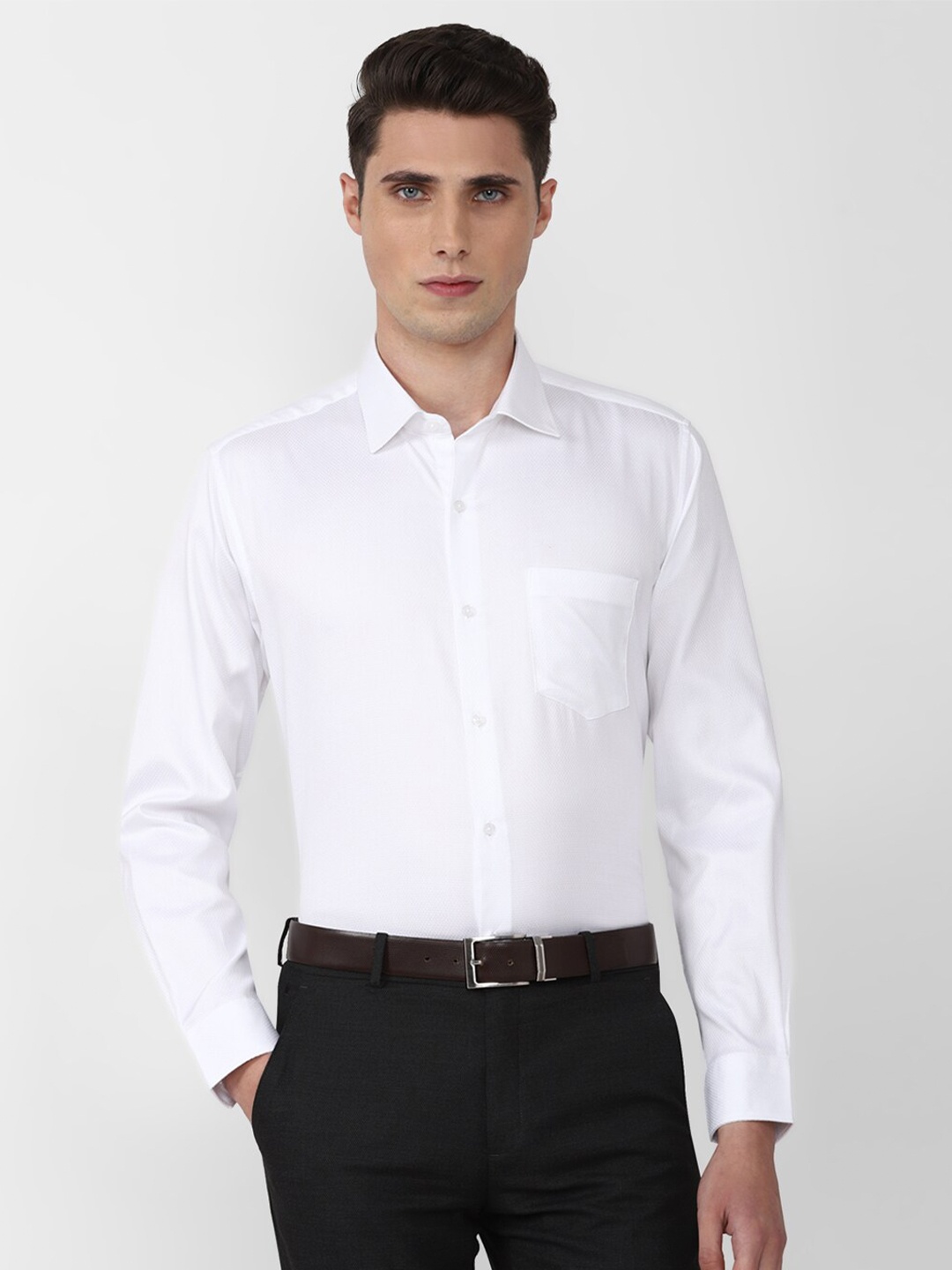 

Van Heusen Men White Formal Shirt