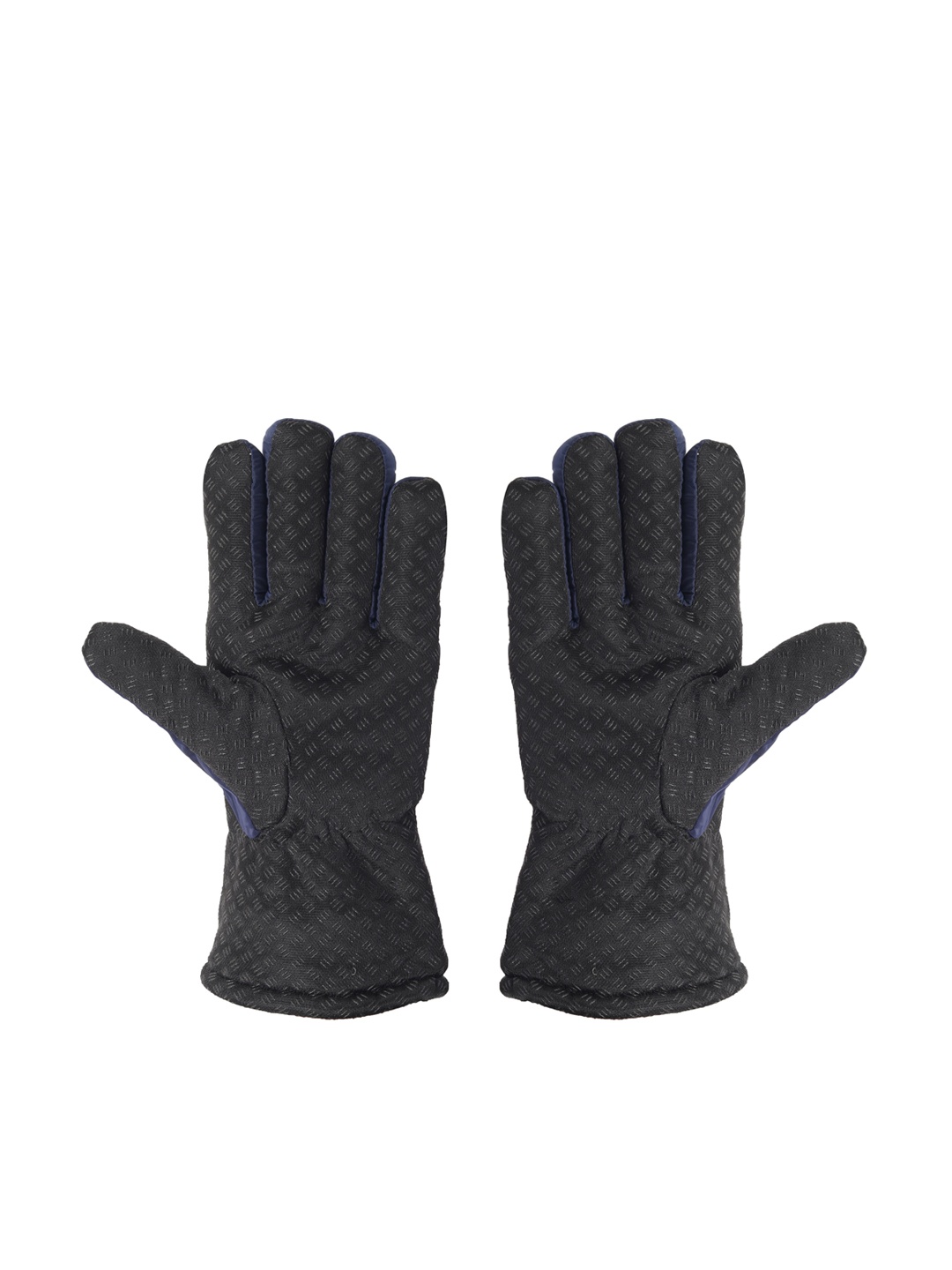 

FabSeasons Dark Blue Solid Faux Fur Thermal Lining Winter Gloves