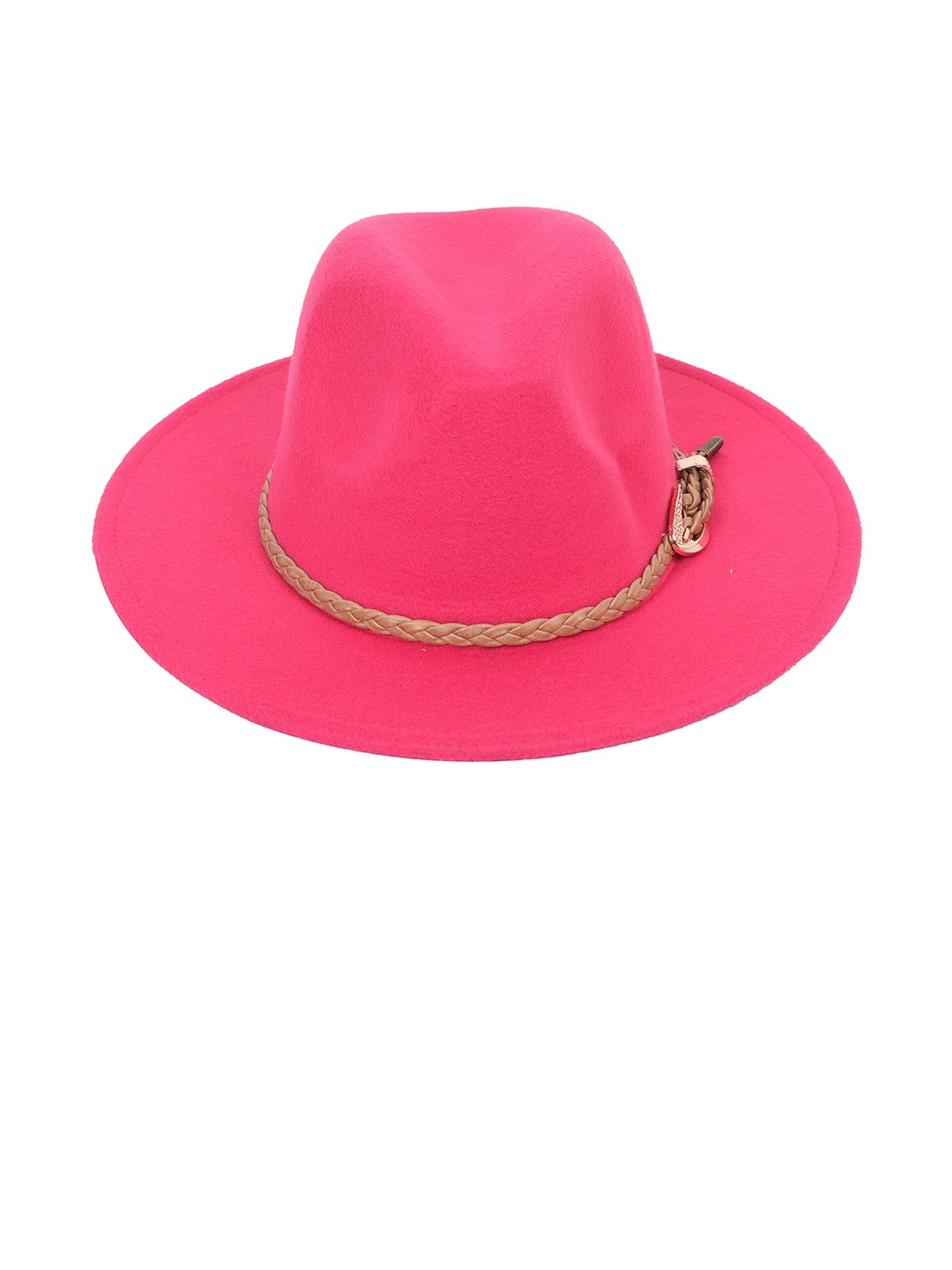 

FabSeasons Pink Solid Trilby Top Hat