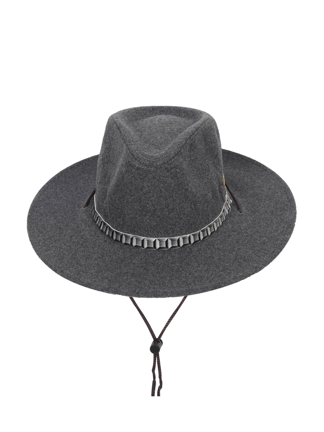 

FabSeasons Grey Solid Trilby Hat