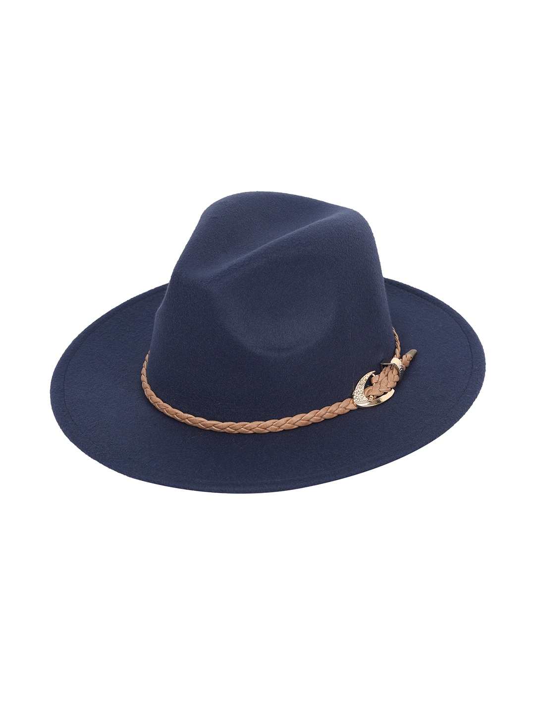 

FabSeasons Blue Solid Trilby Top Hat