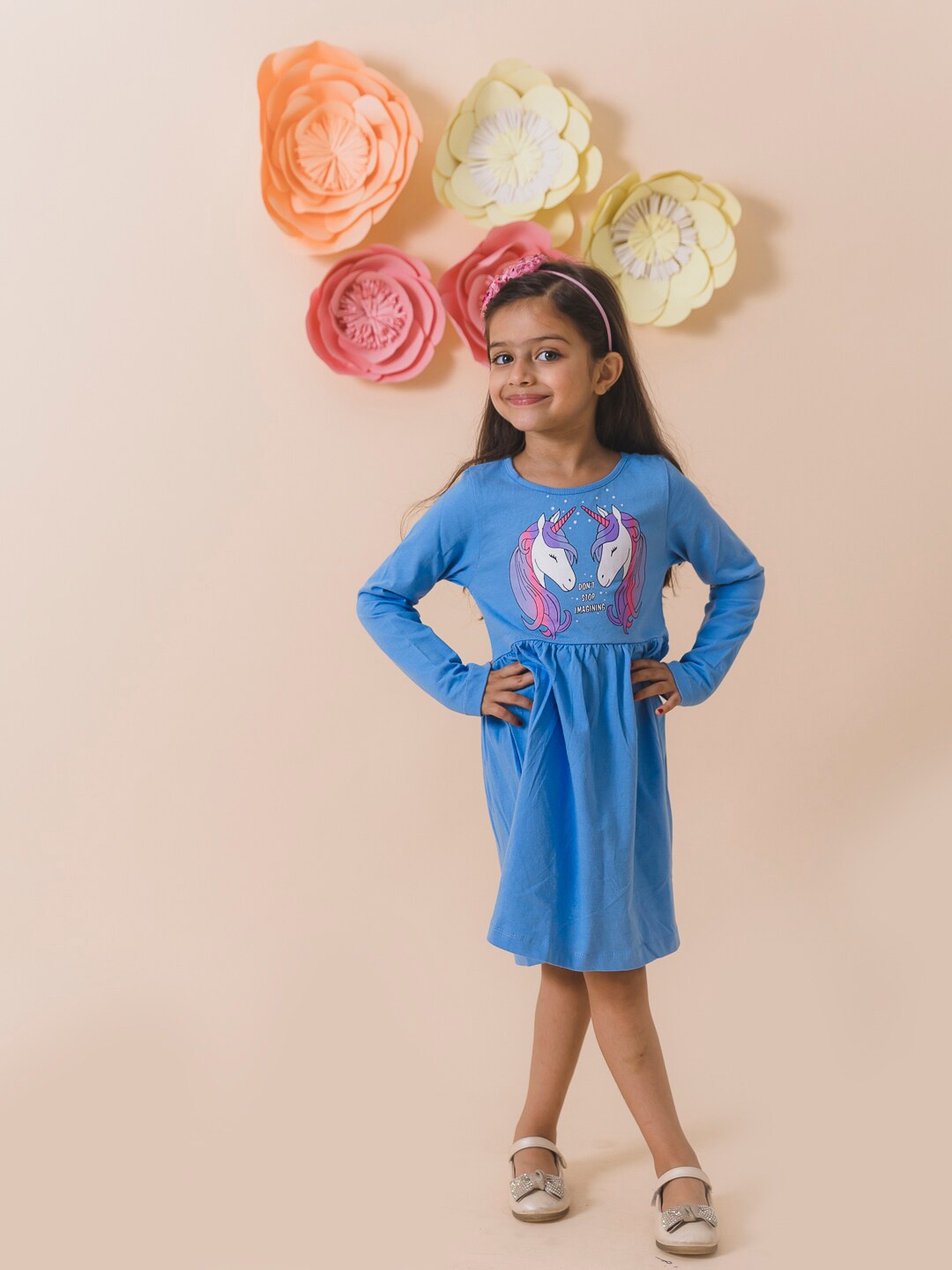 

pspeaches Blue Floral Dress