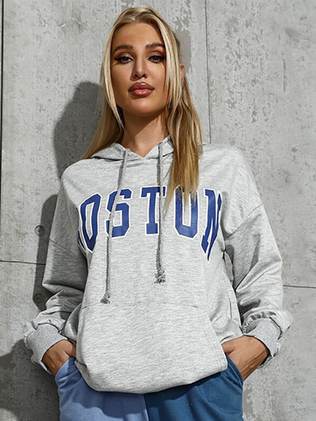 

StyleCast Women Grey Printed Sweatshirt