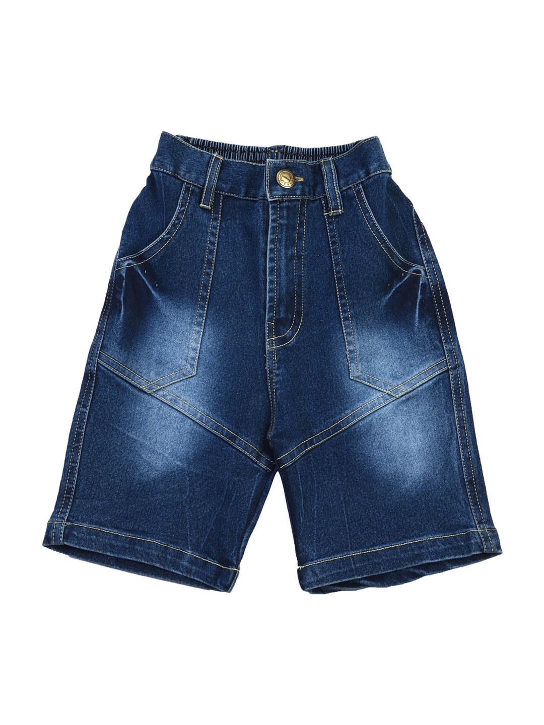 

POMY & JINNY Boys Blue Washed Denim Denim Shorts