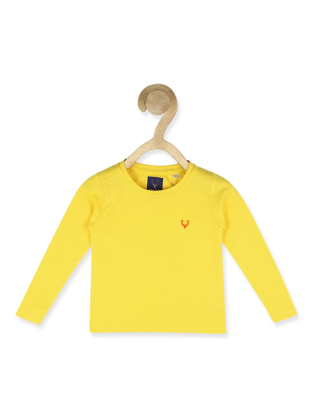 

Allen Solly Junior Girls Yellow V-Neck T-shirt