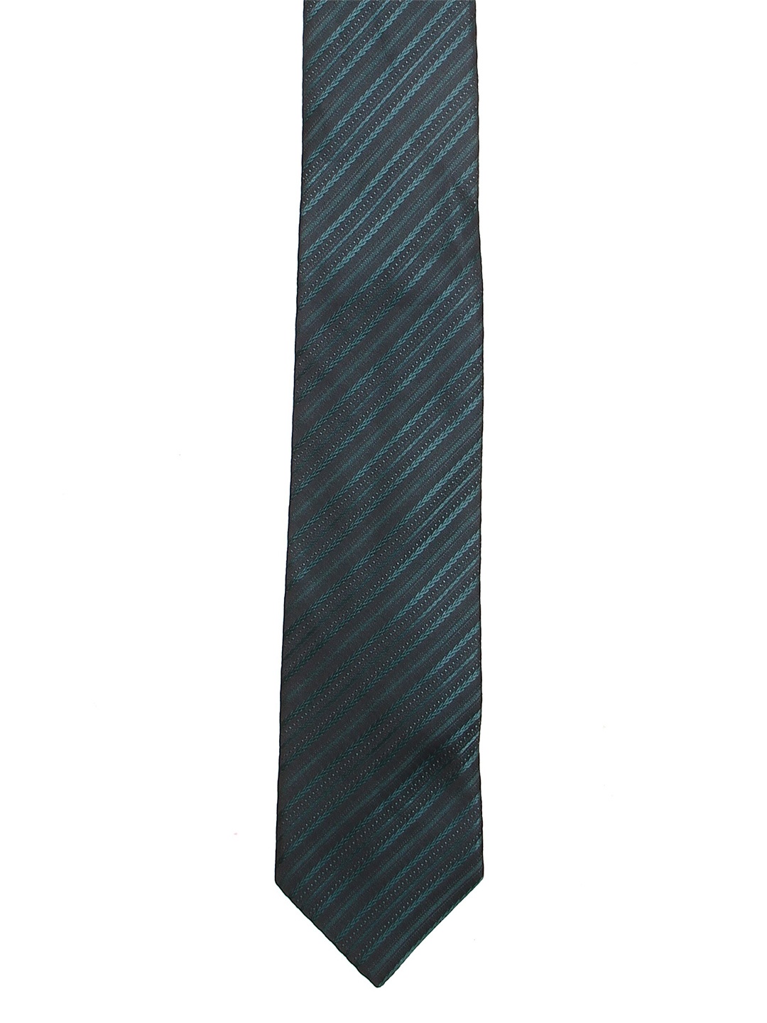 

Calvadoss Men Green Striped Broad Tie